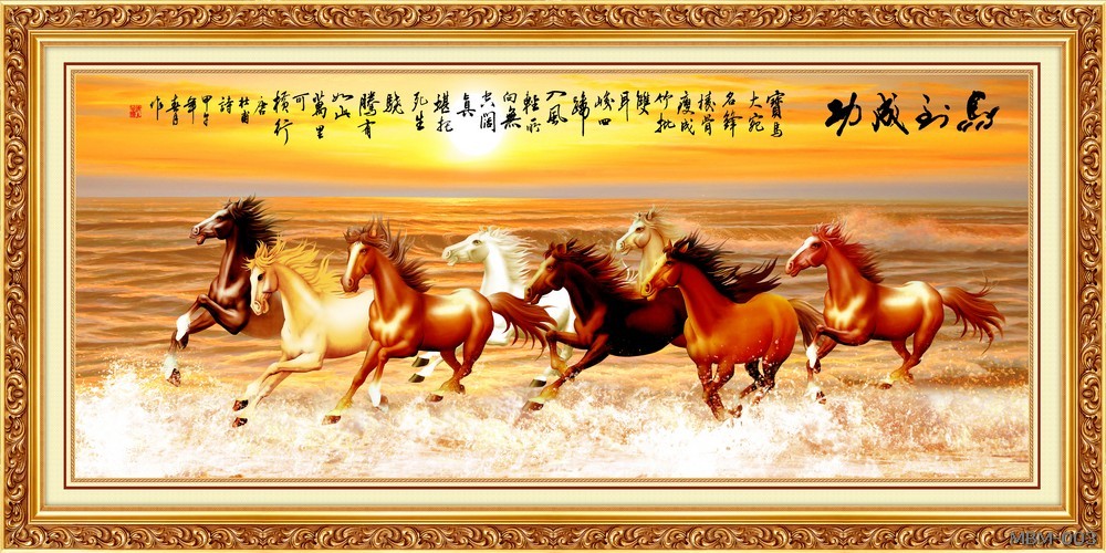 Tranh bát mã MBM-003